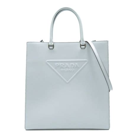 prada 1ba332|White Leather Handbag .